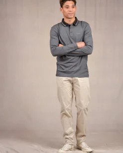 Homme Mise Au Green Polo micro motifs