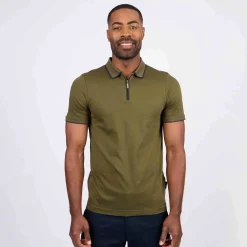 Homme Mise Au Green Polo ville zippé