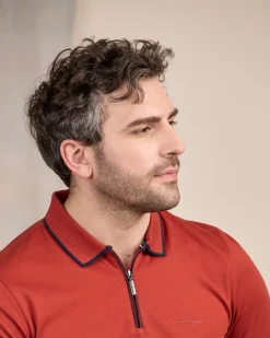 Homme Mise Au Green Polo ville zippé