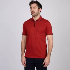 Homme Mise Au Green Polo ville zippé
