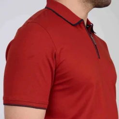 Homme Mise Au Green Polo ville zippé