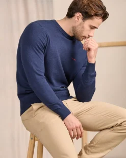 Homme Mise Au Green Pull Aaron bleu marine