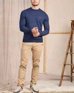 Homme Mise Au Green Pull Aaron bleu marine