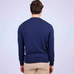 Homme Mise Au Green Pull Aaron bleu marine