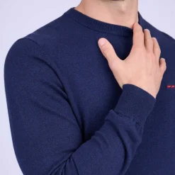 Homme Mise Au Green Pull Aaron bleu marine