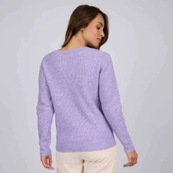 Femme Mise Au Green Pull aux détails ajourés