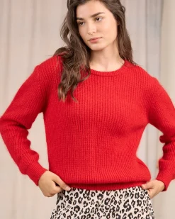 Femme Mise Au Green Pull aux détails ajourés