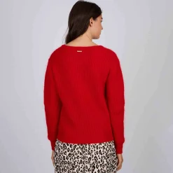 Femme Mise Au Green Pull aux détails ajourés