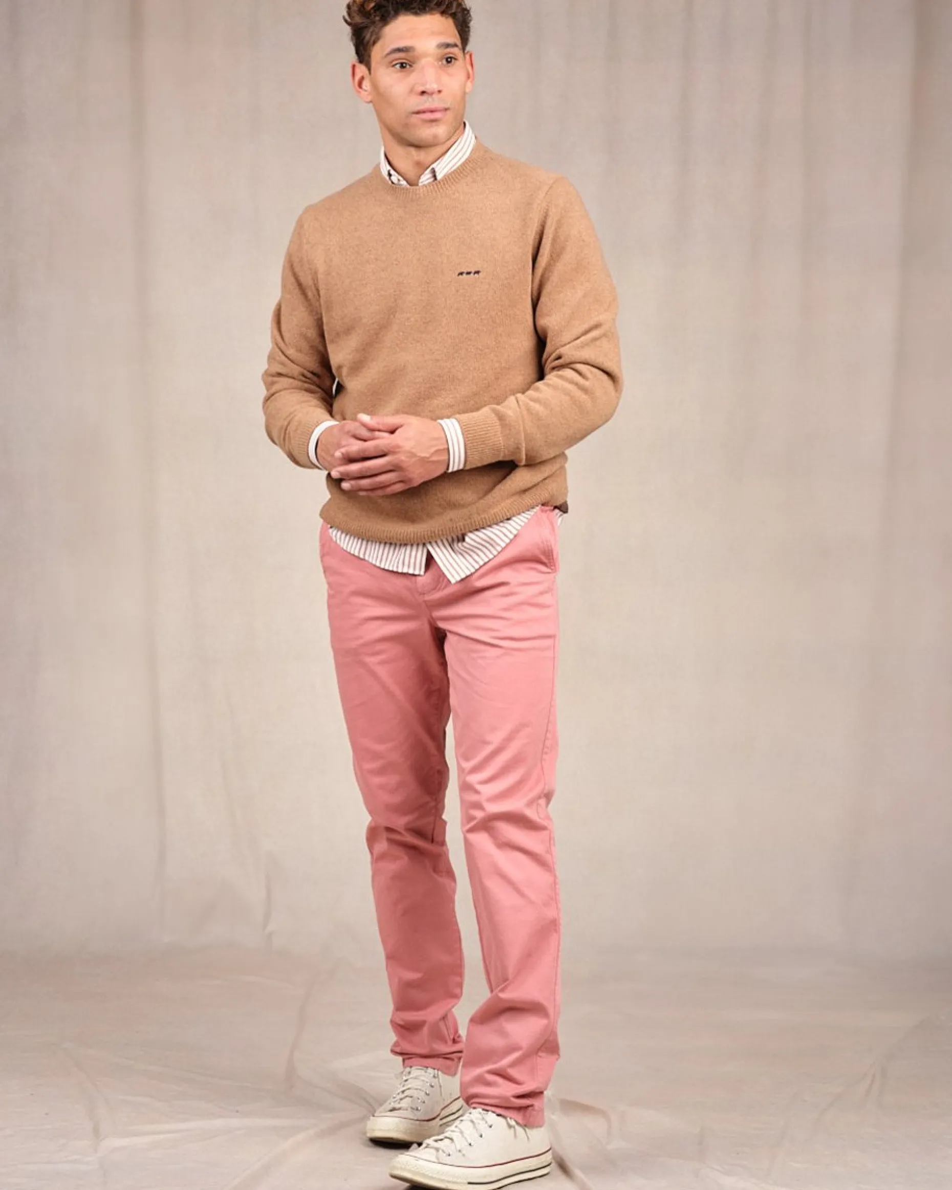 Homme Mise Au Green Pull Cassis