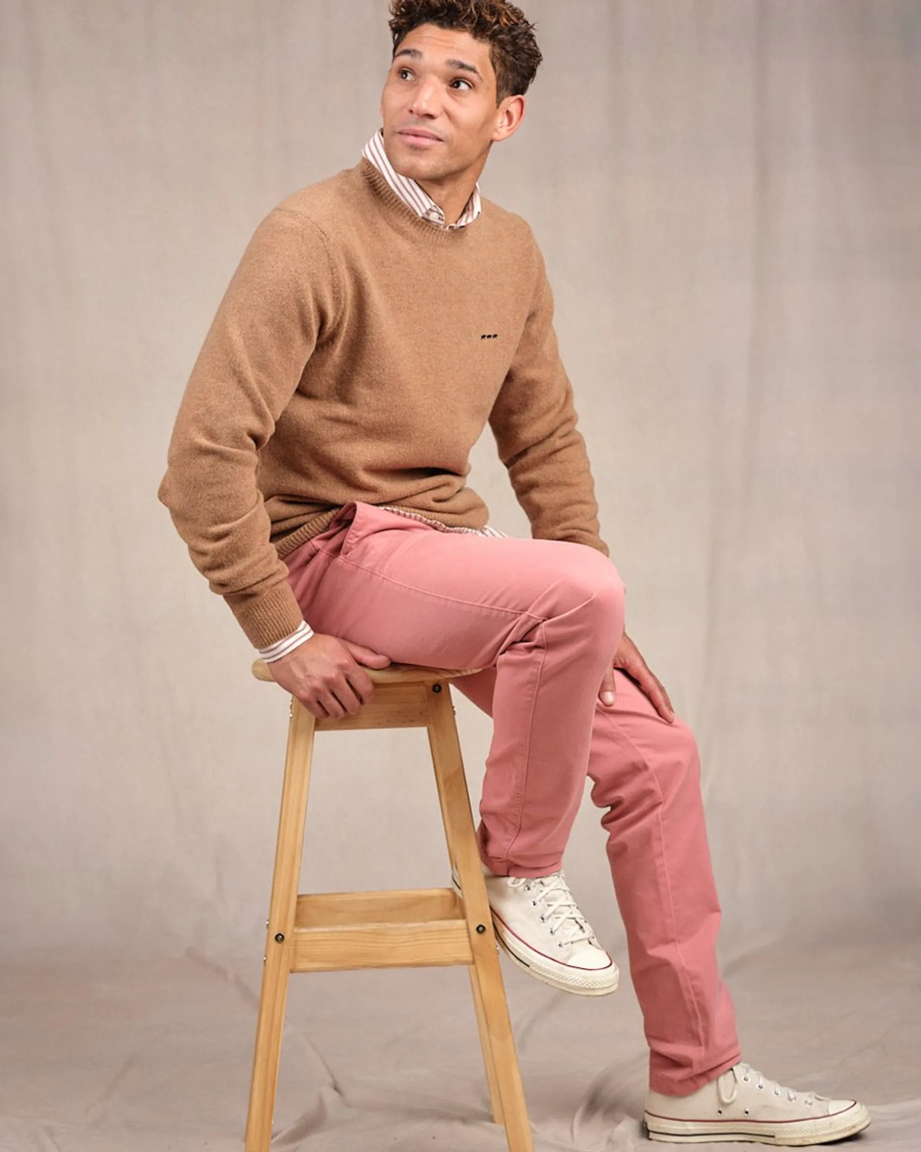 Homme Mise Au Green Pull Cassis