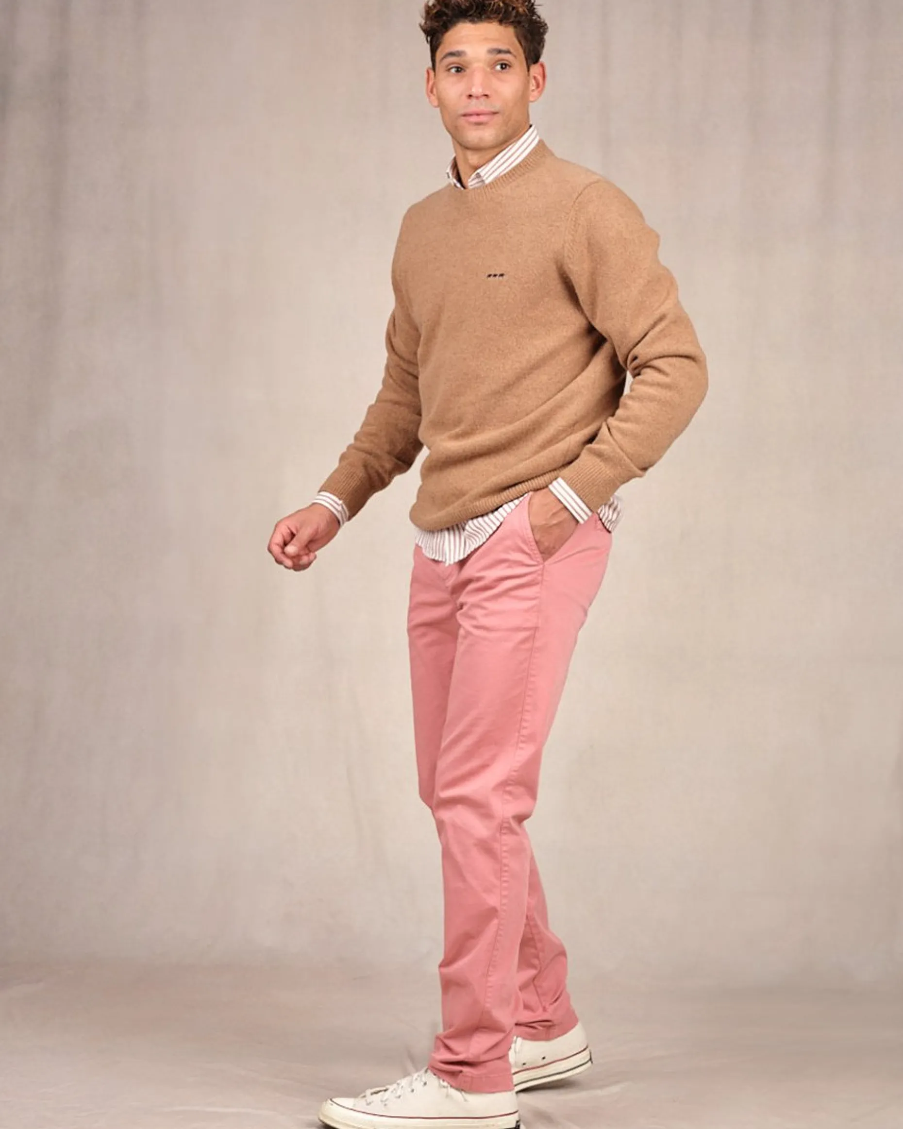 Homme Mise Au Green Pull Cassis