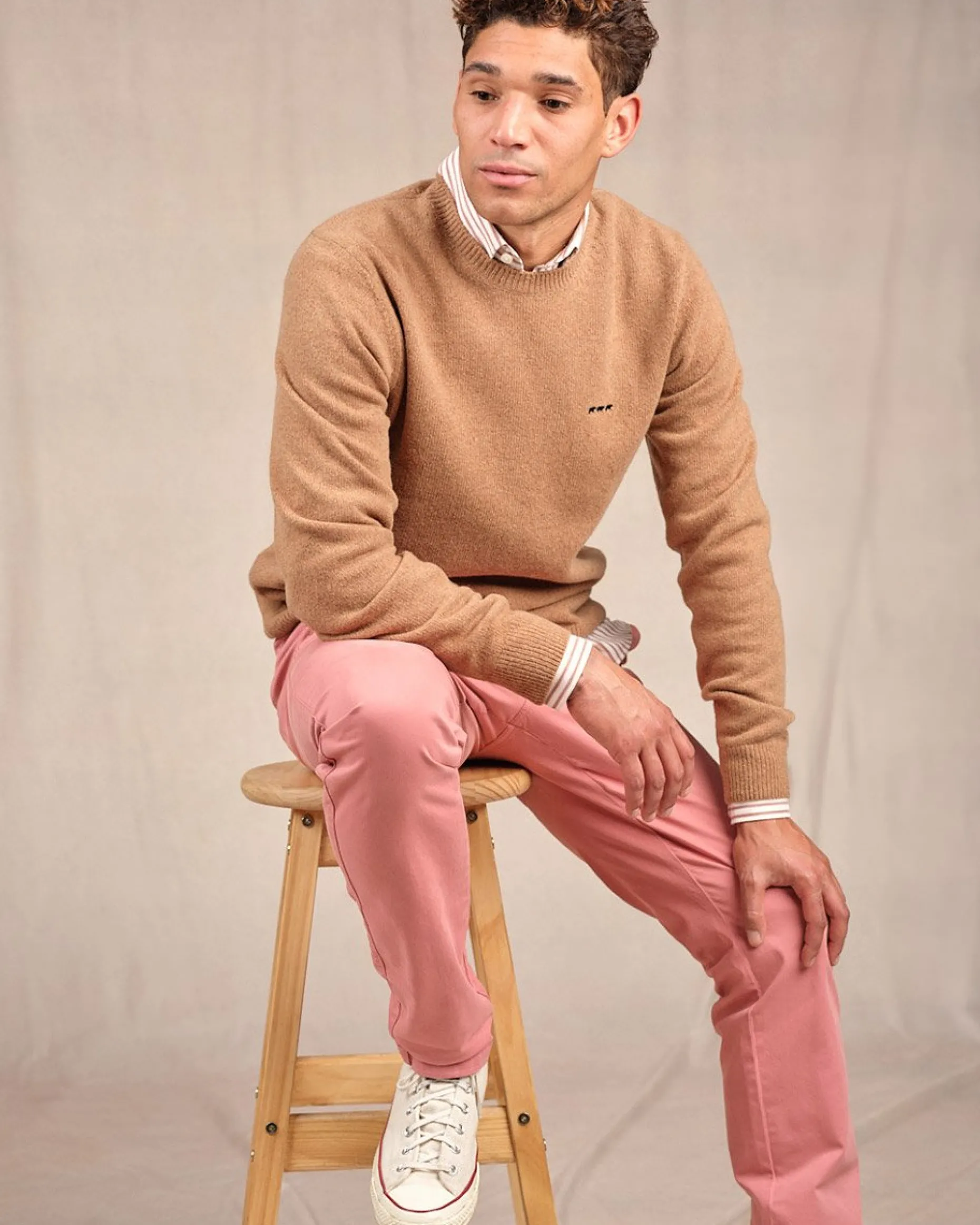 Homme Mise Au Green Pull Cassis