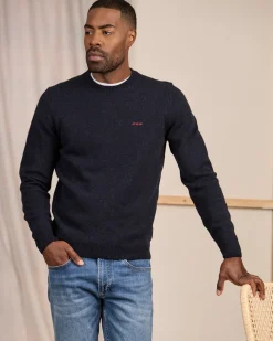 Homme Mise Au Green Pull Cassis bleu marine