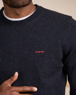 Homme Mise Au Green Pull Cassis bleu marine