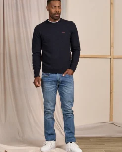 Homme Mise Au Green Pull Cassis bleu marine