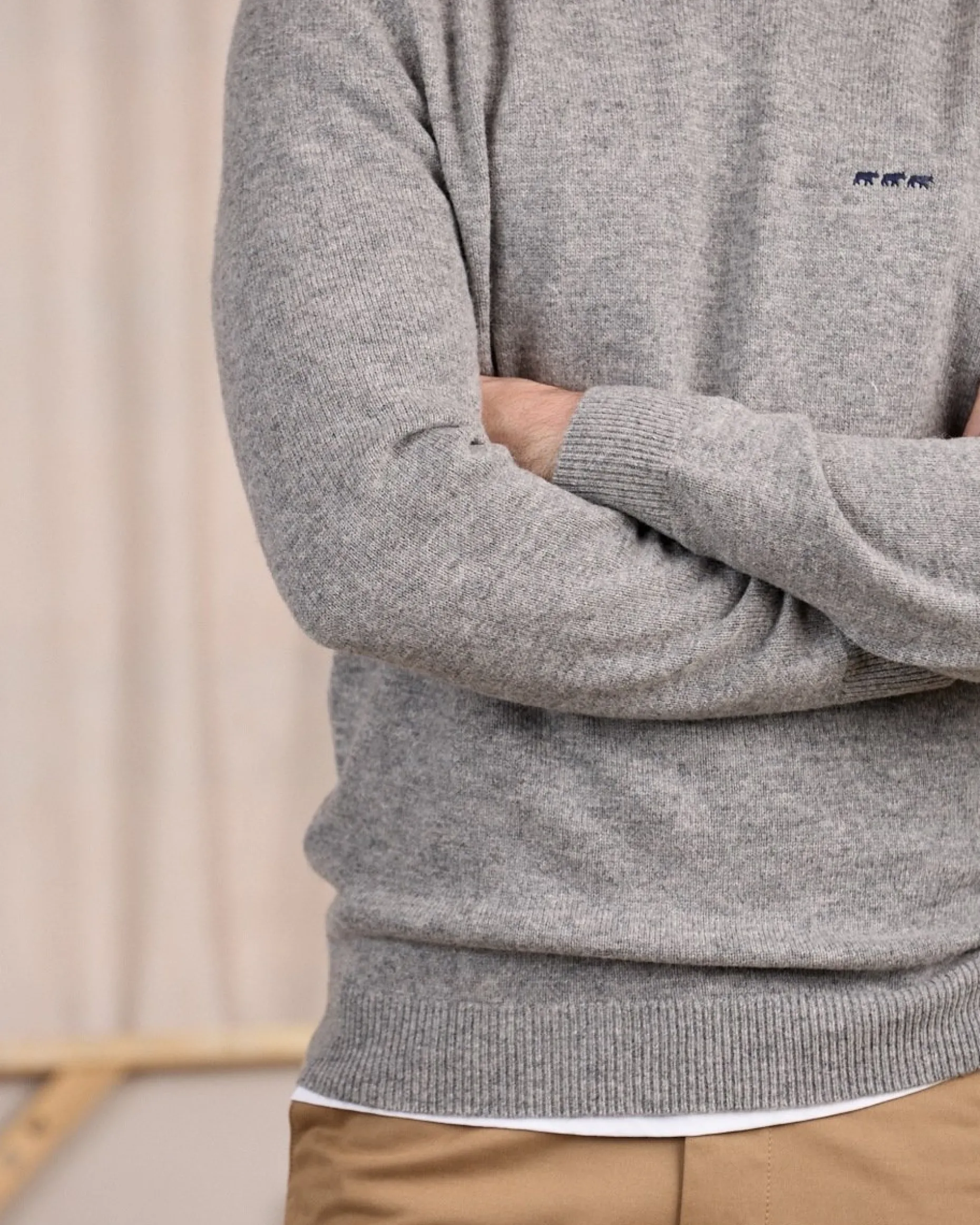 Homme Mise Au Green Pull Cassis