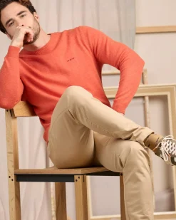 Homme Mise Au Green Pull Cassis