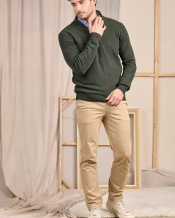 Homme Mise Au Green Pull col camionneur