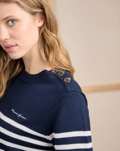 Femme Mise Au Green Pull Curtis bleu marine