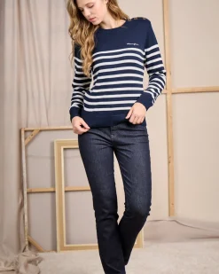 Femme Mise Au Green Pull Curtis bleu marine