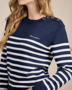 Femme Mise Au Green Pull Curtis bleu marine