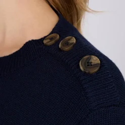 Femme Mise Au Green Pull Curtis bleu marine