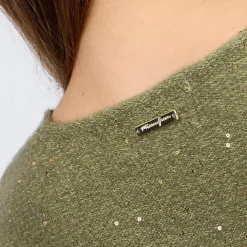Femme Mise Au Green Pull détail lurex