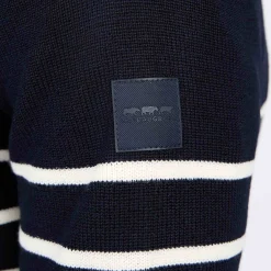 Homme Mise Au Green Pull marinière bleu marine