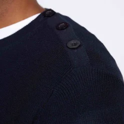 Homme Mise Au Green Pull marinière bleu marine