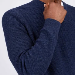 Homme Mise Au Green Pull point grain de riz