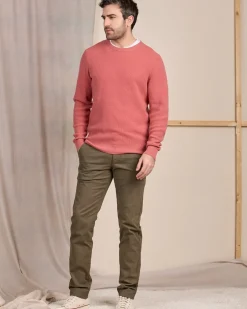 Homme Mise Au Green Pull point grain de riz