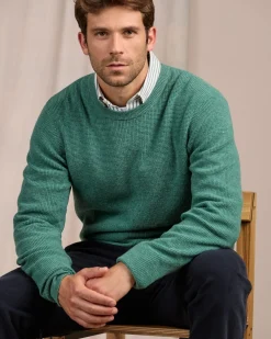 Homme Mise Au Green Pull point grain de riz