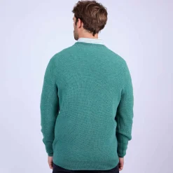 Homme Mise Au Green Pull point grain de riz