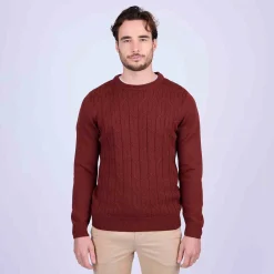 Homme Mise Au Green Pull torsadé