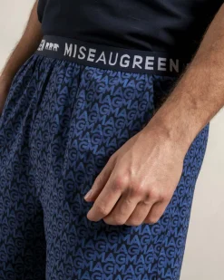 Homme Mise Au Green Pyjama Adam bleu marine