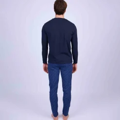 Homme Mise Au Green Pyjama Calvin bleu marine