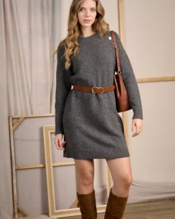 Femme Mise Au Green Robe Célima gris moyen