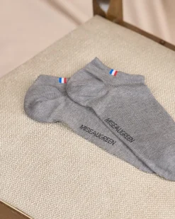 Homme Mise Au Green Socquettes unies gris clair