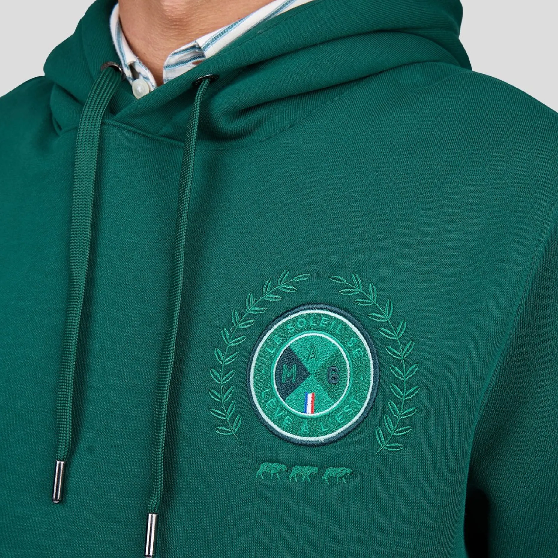 Homme Mise Au Green Sweat Calvin vert foncé