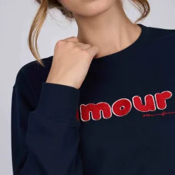 Femme Mise Au Green Sweat Carole bleu marine