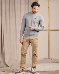 Homme Mise Au Green Sweat uni gris chiné