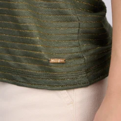 Femme Mise Au Green T-shirt à fines rayures