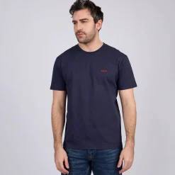 Homme Mise Au Green T-shirt Cédric bleu marine