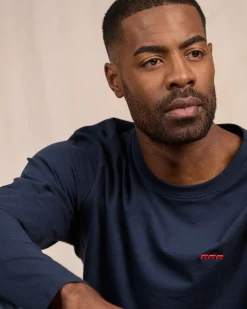 Homme Mise Au Green T-shirt col rond bleu marine