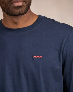 Homme Mise Au Green T-shirt col rond bleu marine