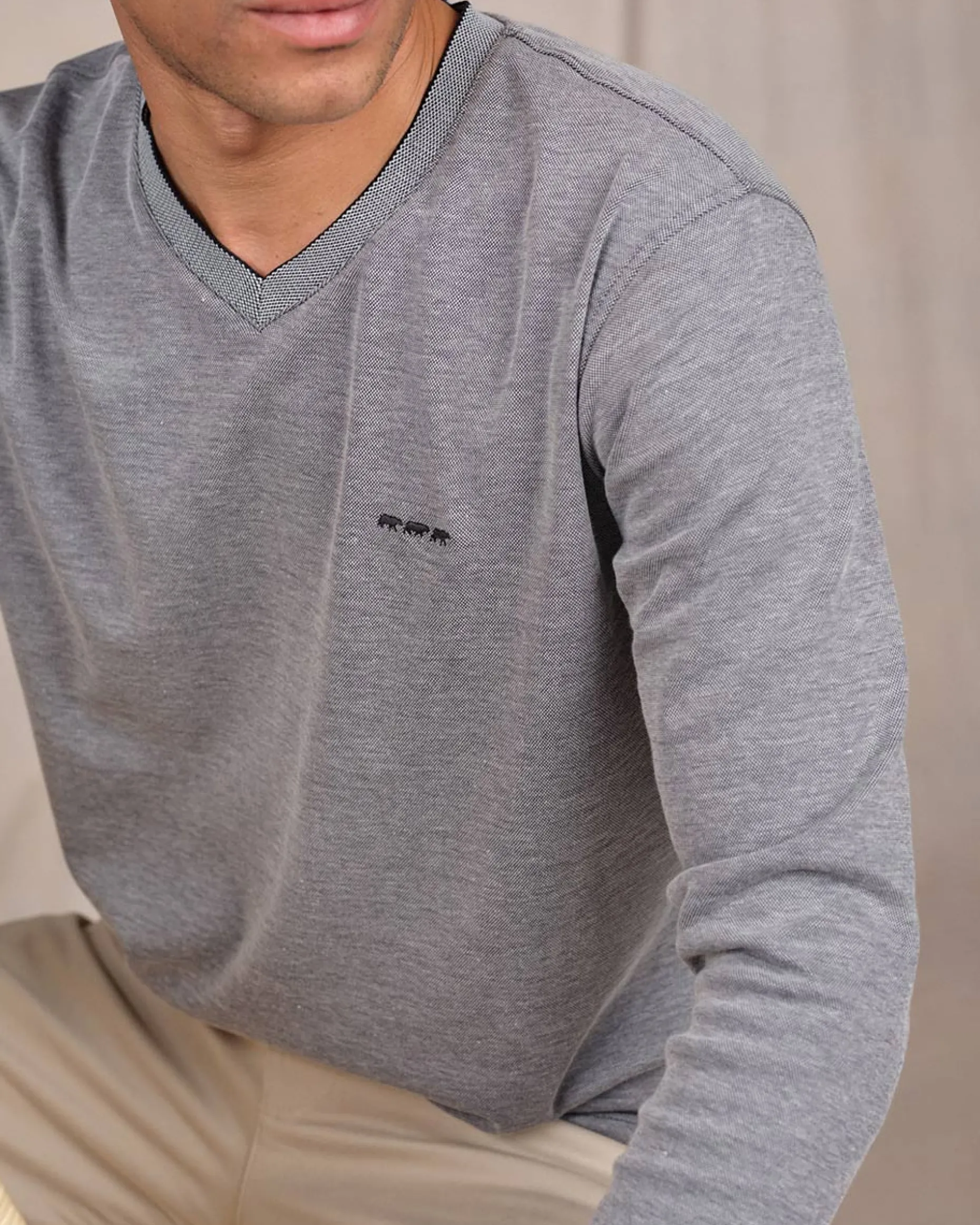 Homme Mise Au Green T-shirt col V