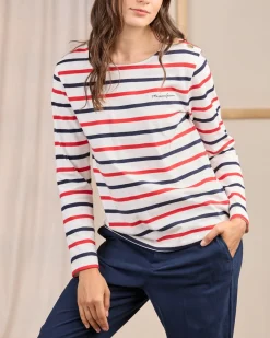 Femme Mise Au Green T-shirt Cyrielle blanc cassé