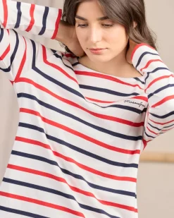 Femme Mise Au Green T-shirt Cyrielle blanc cassé