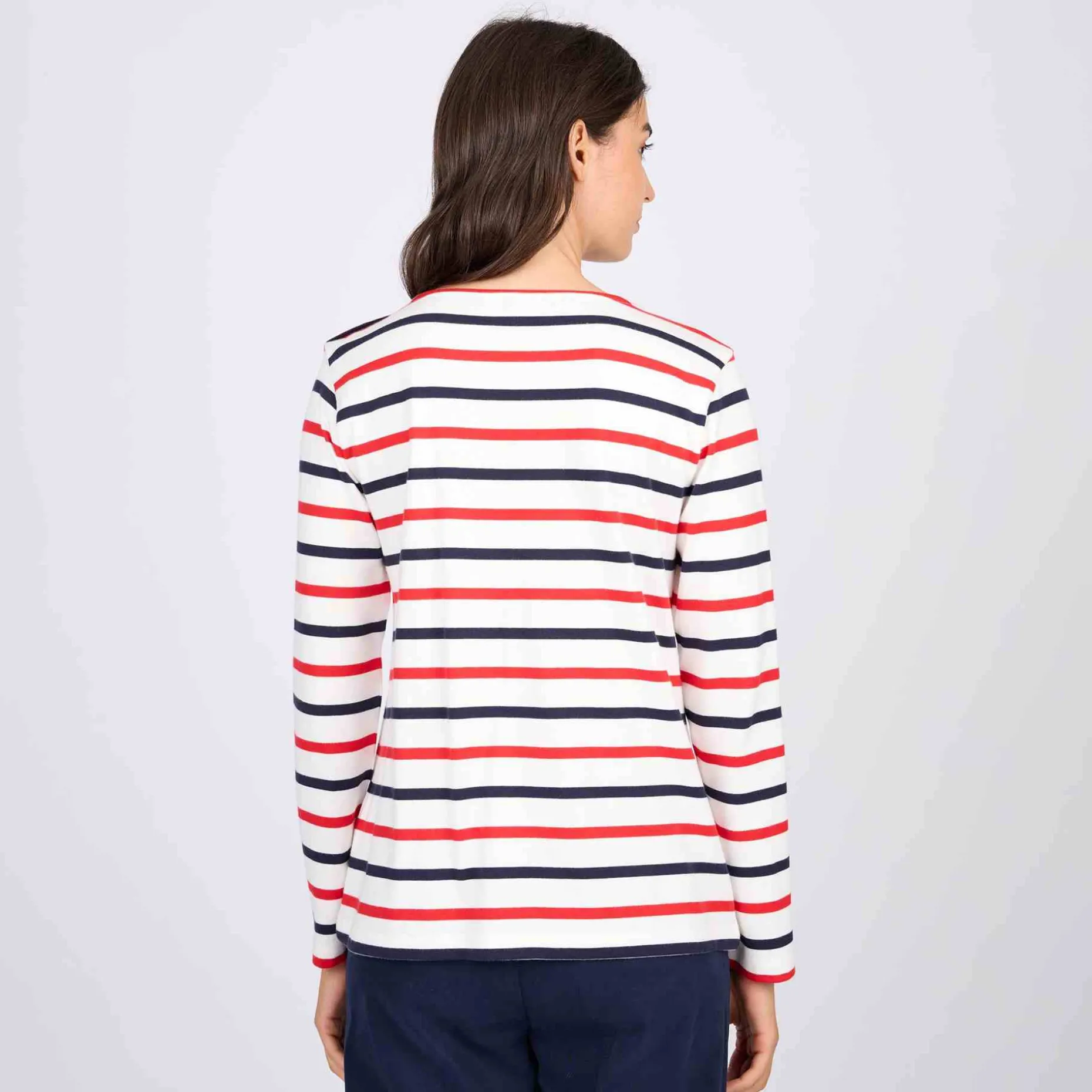 Femme Mise Au Green T-shirt Cyrielle blanc cassé