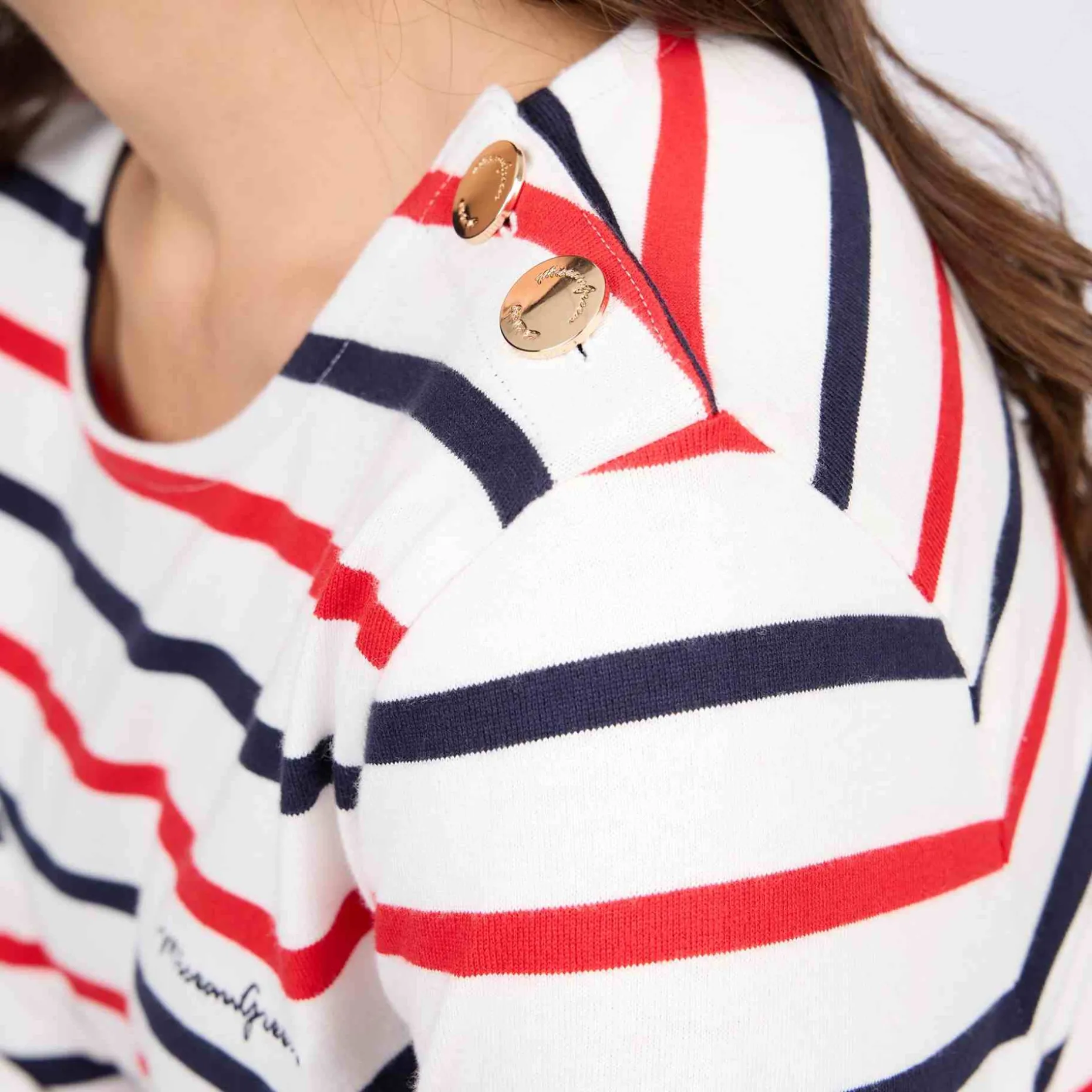 Femme Mise Au Green T-shirt Cyrielle blanc cassé